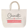 Sac Fête des Mères Mamie Famille Idée Cadeau anniversaire Noël Travail Boulot Métier Départ Retraite Collègue Femme cabas shopping plage