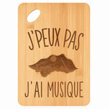 Planche bambou gravée personnalisée femme homme idée cadeau Fête des Mères Fête des Pères apéro papa maman prénom cuisine plateau fromage