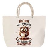 Sac Fête des Mères Mamie Famille Idée Cadeau anniversaire Noël Travail Boulot Métier Départ Retraite Collègue Femme cabas shopping plage