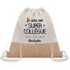 Sac Fête des Pères Papi Papa Cadeau anniversaire Noël Travail Boulot Métier Départ Retraite Collègue Homme cabas shopping plage