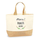 Sac Jute Fête des Mères Fêtes des Pères Mamie Papi Famille Idée Cadeau anniversaire Noël Travail Boulot Métier Départ Retraite Collègue Femme Homme