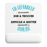 Tapis de souris ergonomique avec repose-poignet, accessoire bureau pour femme et homme, fête des pères, cadeau pas cher, idée cadeau fête des mères, secret santa, départ à la retraite, télétravail et gaming