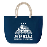 Sac de plage Bleu anse corde Baseball Légende Humour Geek