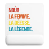 Tapis de souris ergonomique avec repose-poignet, accessoire bureau pour femme et homme, fête des pères, cadeau pas cher, idée cadeau fête des mères, secret santa, départ à la retraite, télétravail et gaming