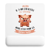 Tapis de souris ergonomique avec repose-poignet, accessoire bureau pour femme et homme, fête des pères, cadeau pas cher, idée cadeau fête des mères, secret santa, départ à la retraite, télétravail et gaming