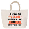Sac Fête des Mères Mamie Famille Idée Cadeau anniversaire Noël Travail Boulot Métier Départ Retraite Collègue Femme cabas shopping plage