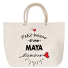 Sac Fête des Mères Mamie Famille Idée Cadeau anniversaire Noël Travail Boulot Métier Départ Retraite Collègue Femme cabas shopping plage