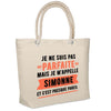 Sac Fête des Mères Mamie Famille Idée Cadeau anniversaire Noël Travail Boulot Métier Départ Retraite Collègue Femme cabas shopping plage