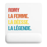 Tapis de souris ergonomique avec repose-poignet, accessoire bureau pour femme et homme, fête des pères, cadeau pas cher, idée cadeau fête des mères, secret santa, départ à la retraite, télétravail et gaming