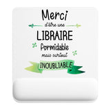 Tapis de souris ergonomique avec repose-poignet, accessoire bureau pour femme et homme, fête des pères, cadeau pas cher, idée cadeau fête des mères, secret santa, départ à la retraite, télétravail et gaming