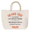 Sac Fête des Mères Mamie Famille Idée Cadeau anniversaire Noël Travail Boulot Métier Départ Retraite Collègue Femme cabas shopping plage