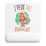 Tapis de souris ergonomique avec repose-poignet, accessoire bureau pour femme et homme, fête des pères, cadeau pas cher, idée cadeau fête des mères, secret santa, départ à la retraite, télétravail et gaming