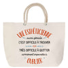 Sac Fête des Mères Mamie Famille Idée Cadeau anniversaire Noël Travail Boulot Métier Départ Retraite Collègue Femme cabas shopping plage