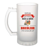 Chope de bière homme personnalisé idée cadeau homme Chope de bière original homme Chope de bière prénom cadeau noël anniversaire secret santa Verre à Bière pinte