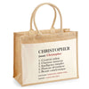 Sac Fête des Pères Papa Papi Frère Homme Famille Idée Cadeau anniversaire Noël Travail Boulot Métier Départ Retraite Collègue cabas 