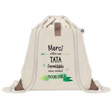 Sac à dos avec pochette Merci Tata Inoubliable Femme