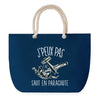 Sac de plage Bleu anse corde J'peux Pas Saut en Parachute
