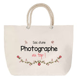 Sac Fête des Mères Mamie Famille Idée Cadeau anniversaire Noël Travail Boulot Métier Départ Retraite Collègue Femme cabas shopping plage