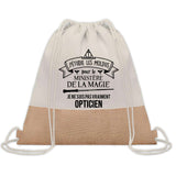 Sac Fête des Pères Papi Papa Cadeau anniversaire Noël Travail Boulot Métier Départ Retraite Collègue Homme cabas shopping plage