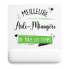 Tapis de souris ergonomique avec repose-poignet, accessoire bureau pour femme et homme, fête des pères, cadeau pas cher, idée cadeau fête des mères, secret santa, départ à la retraite, télétravail et gaming