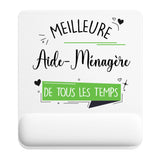 Tapis de souris ergonomique avec repose-poignet, accessoire bureau pour femme et homme, fête des pères, cadeau pas cher, idée cadeau fête des mères, secret santa, départ à la retraite, télétravail et gaming