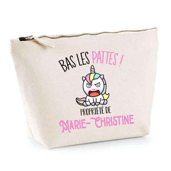 Trousse pochette de rangement maquillage Fête des Mères Mamie Famille Idée Cadeau anniversaire Noël Travail Boulot Métier Départ Retraite Collègue Femme