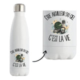 Gourde Isotherme Être aiguilleur du ciel c'est la vie