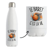 Gourde Isotherme Le basket c'est la vie