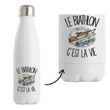 Gourde Isotherme Le biathlon c'est la vie