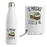 Gourde Isotherme Le massage c'est la vie