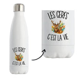 Gourde Isotherme Les cerfs c'est la vie
