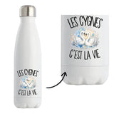 Gourde Isotherme Les cygnes c'est la vie