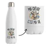 Gourde Isotherme Ma chèvre c'est ma vie