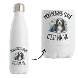 Gourde Isotherme Mon Bearded Collie c'est ma vie