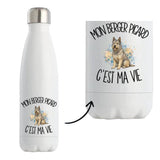 Gourde Isotherme Mon Berger Picard c'est ma vie