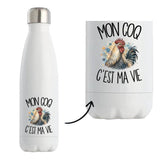 Gourde Isotherme Mon coq c'est ma vie