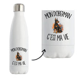 Gourde Isotherme Mon Doberman c'est ma vie