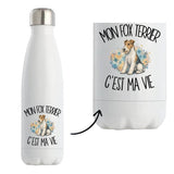 Gourde Isotherme Mon Fox Terrier c'est ma vie