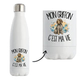 Gourde Isotherme Mon Griffon c'est ma vie