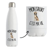 Gourde Isotherme Mon Saluki c'est ma vie