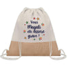 Sac Fête des Mères Mamie Famille Idée Cadeau anniversaire Noël Travail Boulot Métier Départ Retraite Collègue Femme cabas shopping plage