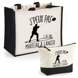 Cabas homme ou femme sac plage ou shopping tote bag pochette trousse Idée cadeau original pour anniversaire Noël travail départ retraite collègue famille fete des mères fetes des pères papa maman mamie papi
