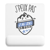 Tapis de souris ergonomique avec repose-poignet, accessoire bureau pour femme et homme, fête des pères, cadeau pas cher, idée cadeau fête des mères, secret santa, départ à la retraite, télétravail et gaming