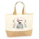 Sac Jute Fête des Mères Fêtes des Pères Mamie Papi Famille Idée Cadeau anniversaire Noël Travail Boulot Métier Départ Retraite Collègue Femme Homme