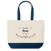 Sac de shopping bleu Boss au Top