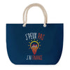 Sac de plage Bleu anse corde J'peux Pas Finance