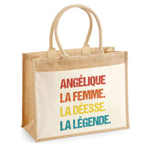 Sac Fête des Mères Mamie MAman Soeur Femme Famille Idée Cadeau anniversaire Noël Travail Boulot Métier Départ Retraite Collègue Femme cabas shopping plage