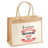 Sac Fête des Mères Mamie MAman Soeur Femme Famille Idée Cadeau anniversaire Noël Travail Boulot Métier Départ Retraite Collègue Femme cabas shopping plage