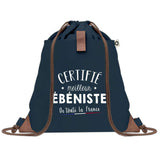 Sac à dos Bleu avec pochette Certifié meilleur Ébéniste