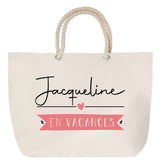 Sac Fête des Mères Mamie Famille Idée Cadeau anniversaire Noël Travail Boulot Métier Départ Retraite Collègue Femme cabas shopping plage